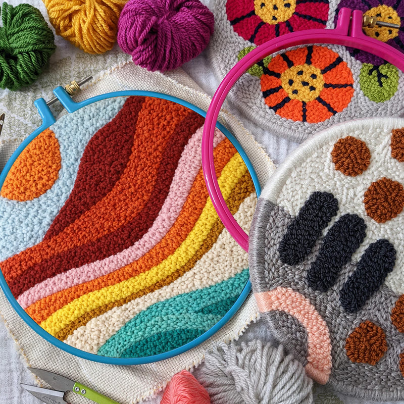 Sunset Wave Landscape Punch Needle Kit - Artistic Diy Project | Novice Friendly Craft Pick - image 10