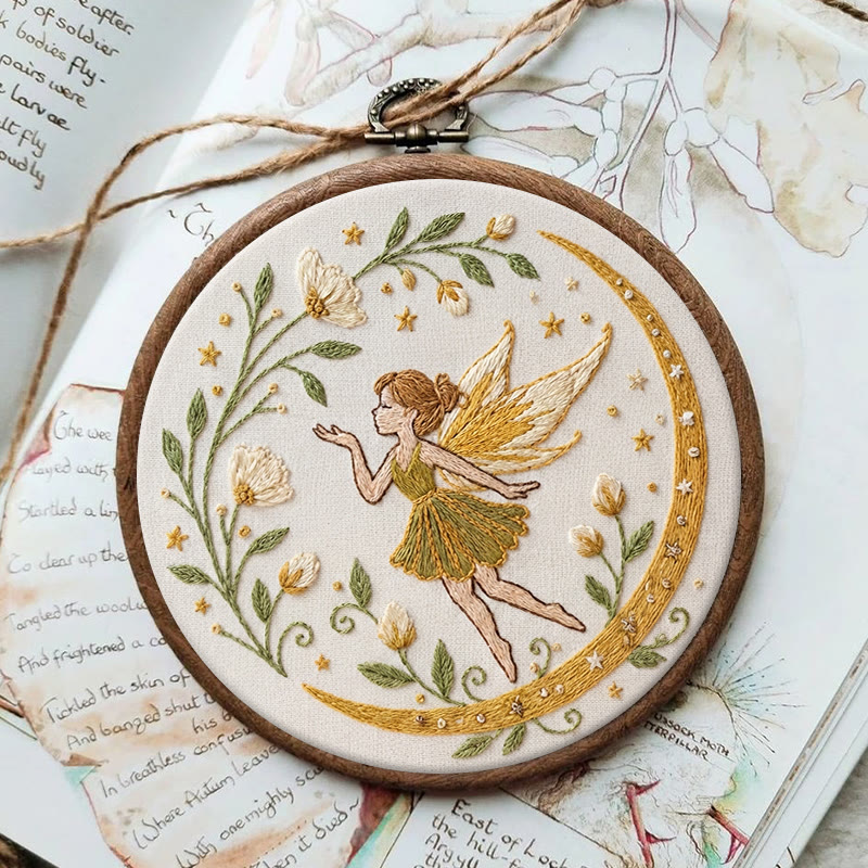 Rubbyoo Embroidery Kit - Magic Fairy | Diy Hoop Art | Nice Wall Hanging  - image 2