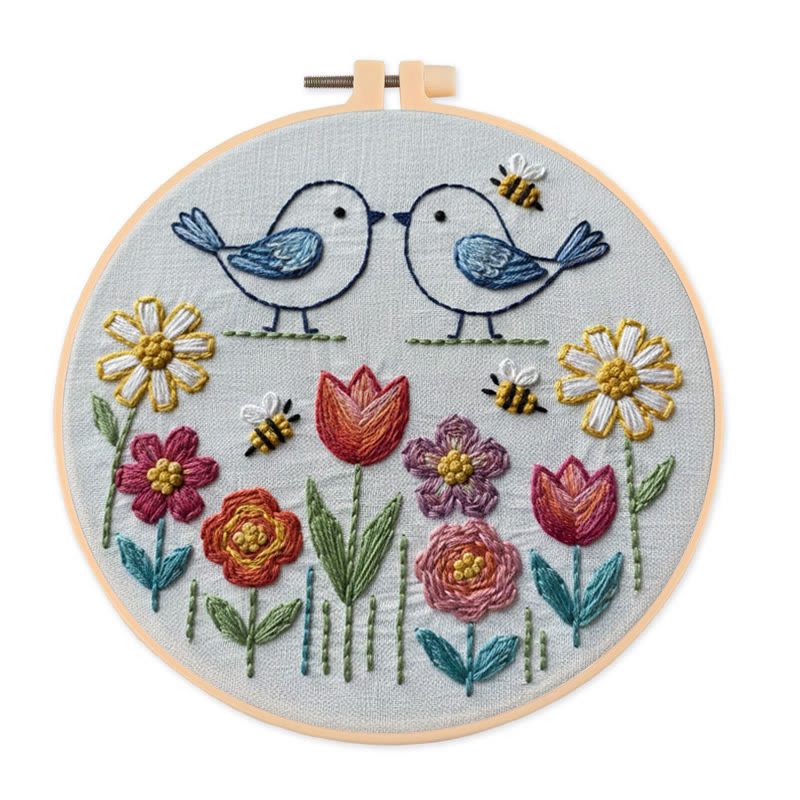 Rubbyoo Embroidery Kit - Little Chick | Beginner Handmade Art | Diy Animal Ornament - 20*20cm - image 1