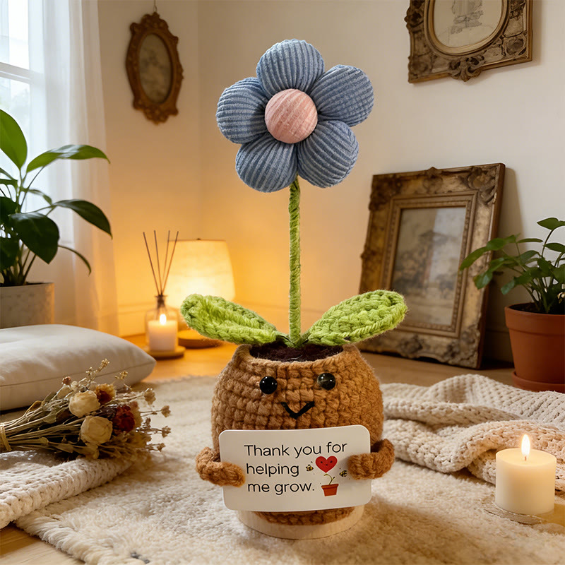 Positive Flower Crochet - Emotional Support Craft | Creative Mother's Day Gift  - Flower B - image 3