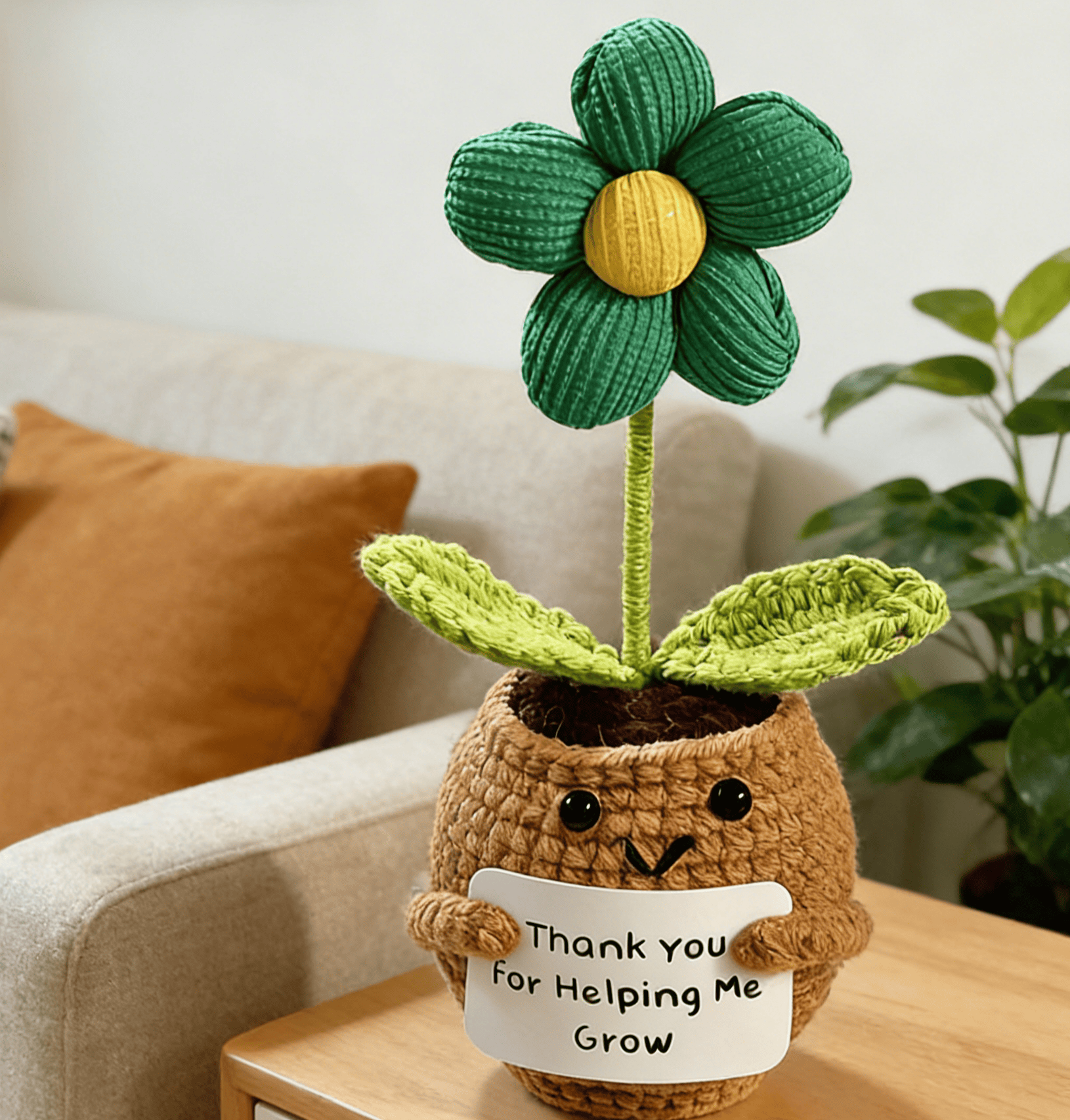 Positive Flower Crochet - Emotional Support Craft | Creative Mother's Day Gift  - Flower E - image 5