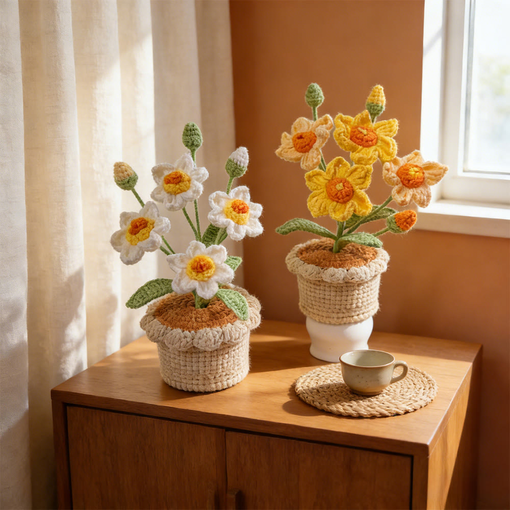 Narcissus Crochet - Unique Home Ornament | Gift For Flower Lovers  - image 2