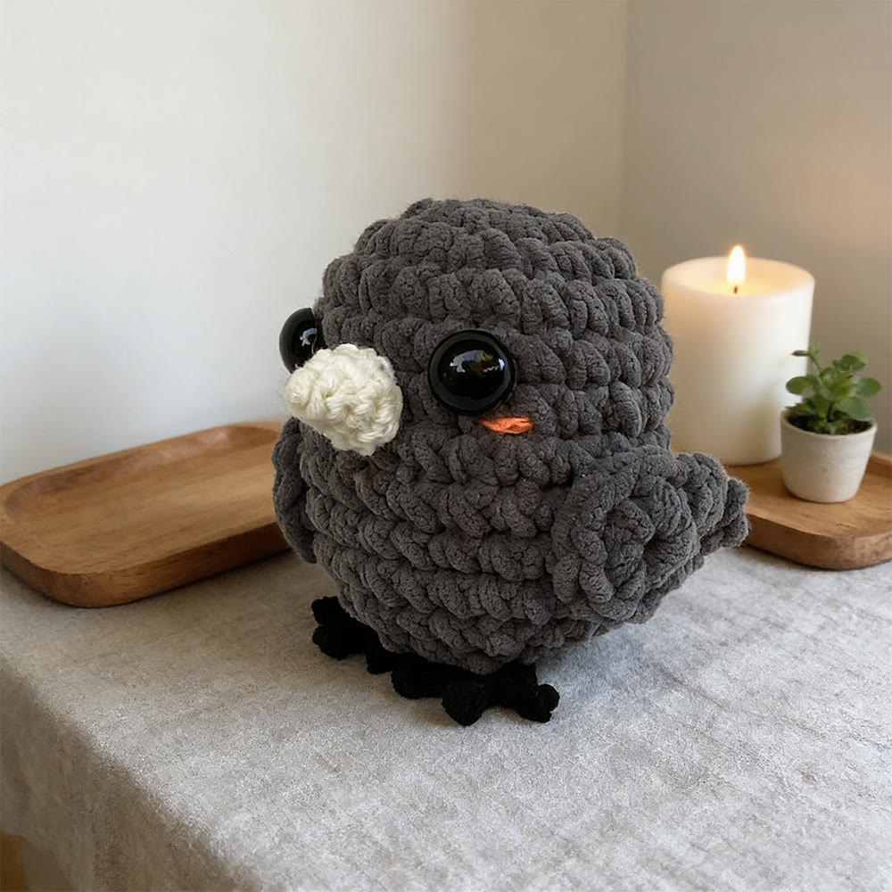 Diy Handmade Mini Raven Crochet Kit - Unique Baby Toy | Creative Backpack Accessories - image 1