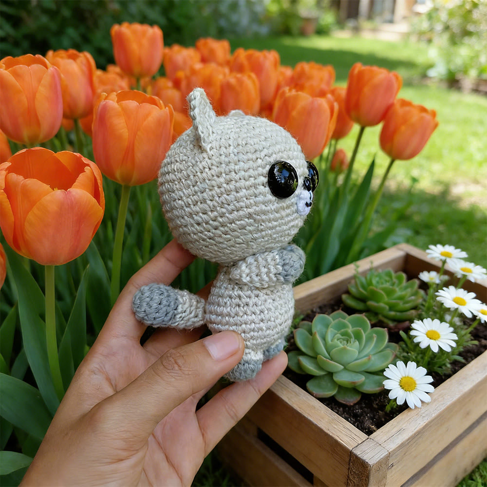 Diy Handmade Little Kitten Crochet Kit - Adorable Kids Toy | Perfect For Beginners  - image 2