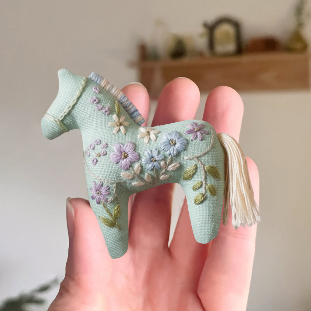 Rubbyoo Horse Embroidery Kit - Spring Flower | Diy Animal Craft | Handmade Gift For Her  - image 7
