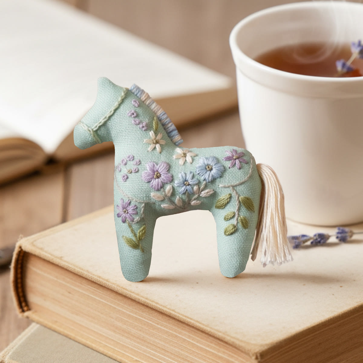 Rubbyoo Horse Embroidery Kit - Spring Flower | Diy Animal Craft | Handmade Gift For Her  - image 5