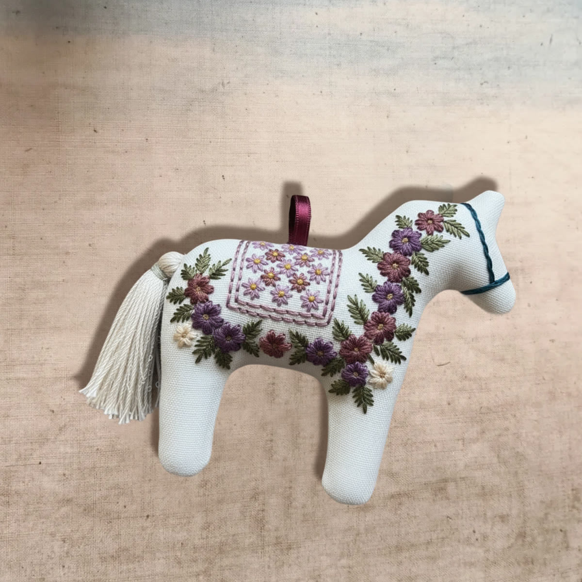 Rubbyoo Horse Embroidery Kit - Little Flower | Handmade Craft For Her | Diy Car Accessories - image 3