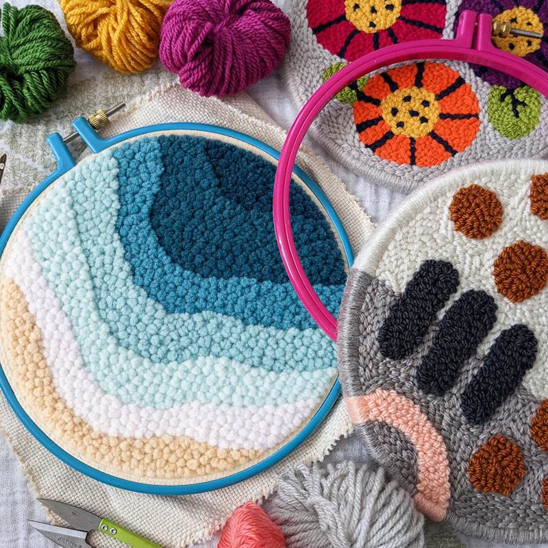 Coastal Wave Punch Needle Kit - Novice Friendly Diy | Charming Home Touch - image 10