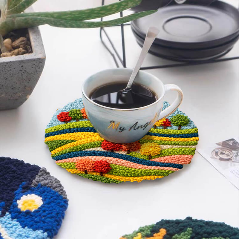 Autumn Field Punch Needle Kit - Joyful Craft Activity | Vibrant Home Statement - image 5