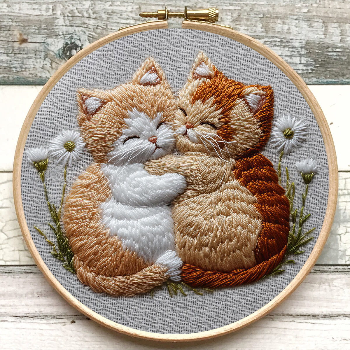 Rubbyoo Embroidery Kit - Snuggling Kittens | Joyful Handcraft | Cozy Gift Choice - image 9