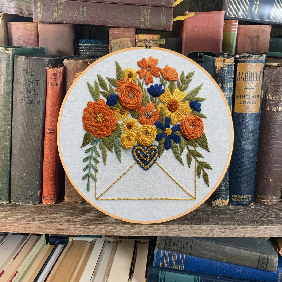 Rubbyoo Embroidery Kit - Floral Envelope With Heart | Relaxing Craft Session | Artistic Home Accent - image 8