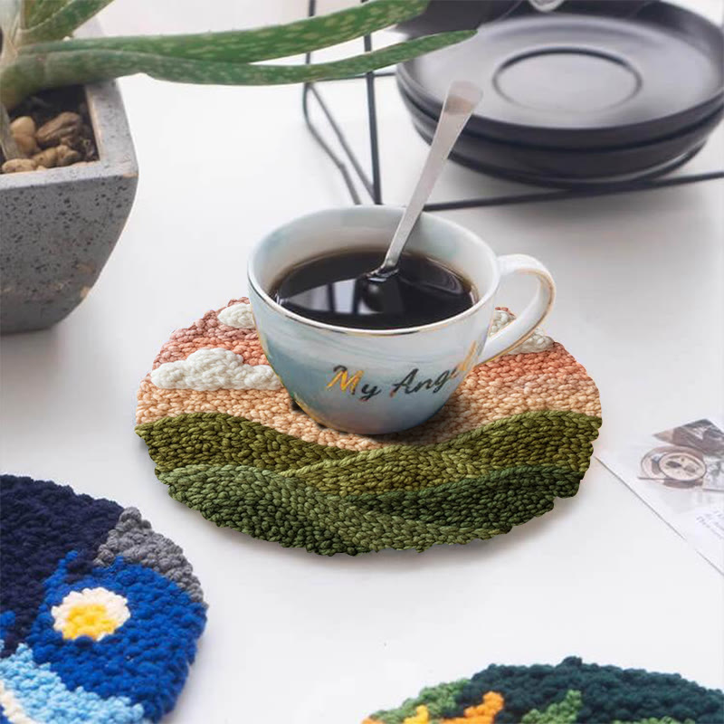 Hillside Sunrise Punch Needle Kit - Serene Diy | Atmospheric Home Piece - image 5