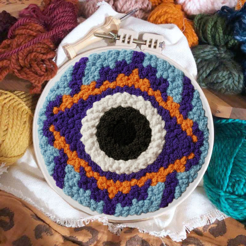 Bohemian Evil Eye Punch Needle Kit - Unique Diy | Bold Home Addition - image 2