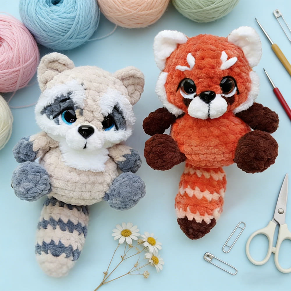 Diy Handmade Red Panda Crochet Kit - Lovely Plush Doll | Unique Gift For Kid - image 1