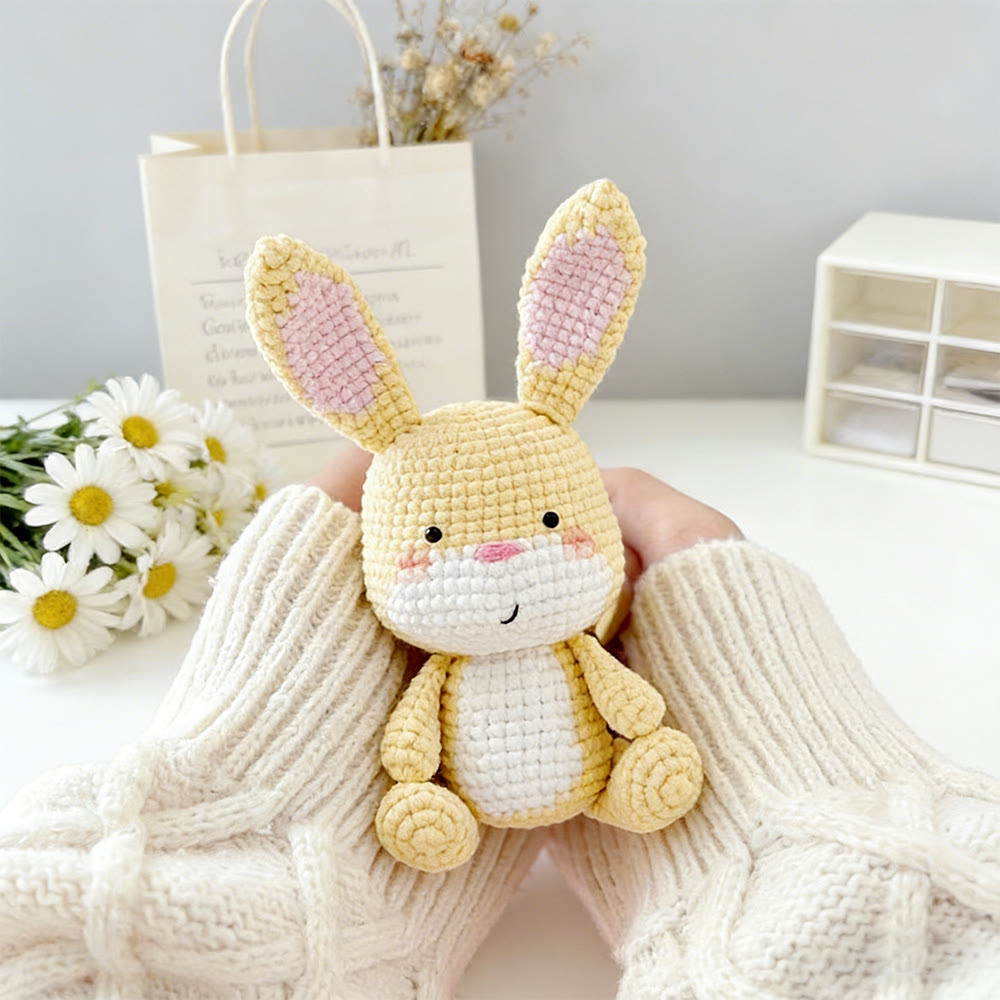 Diy Handmade Lovely Bunny Crochet Kit - Beginners Crochet Kids Toy | Nice Home Ornament - Diy Handmade Lovely Bunny Crochet Kit - image 2