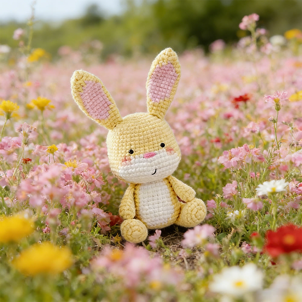 Diy Handmade Lovely Bunny Crochet Kit - Beginners Crochet Kids Toy | Nice Home Ornament - image 4