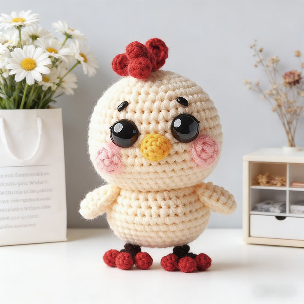 Diy Handmade Naughty Chick Crochet Kit - Holiday Handmade Gift | Beginner Crochet Projects - Diy Handmade Naughty Chick Crochet Kit - image 1
