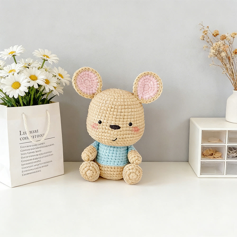 Diy Handmade Little Kangaroo Crochet Kit - Handmade Stuffed Toy | Plush Animal Doll For Kid - image 3