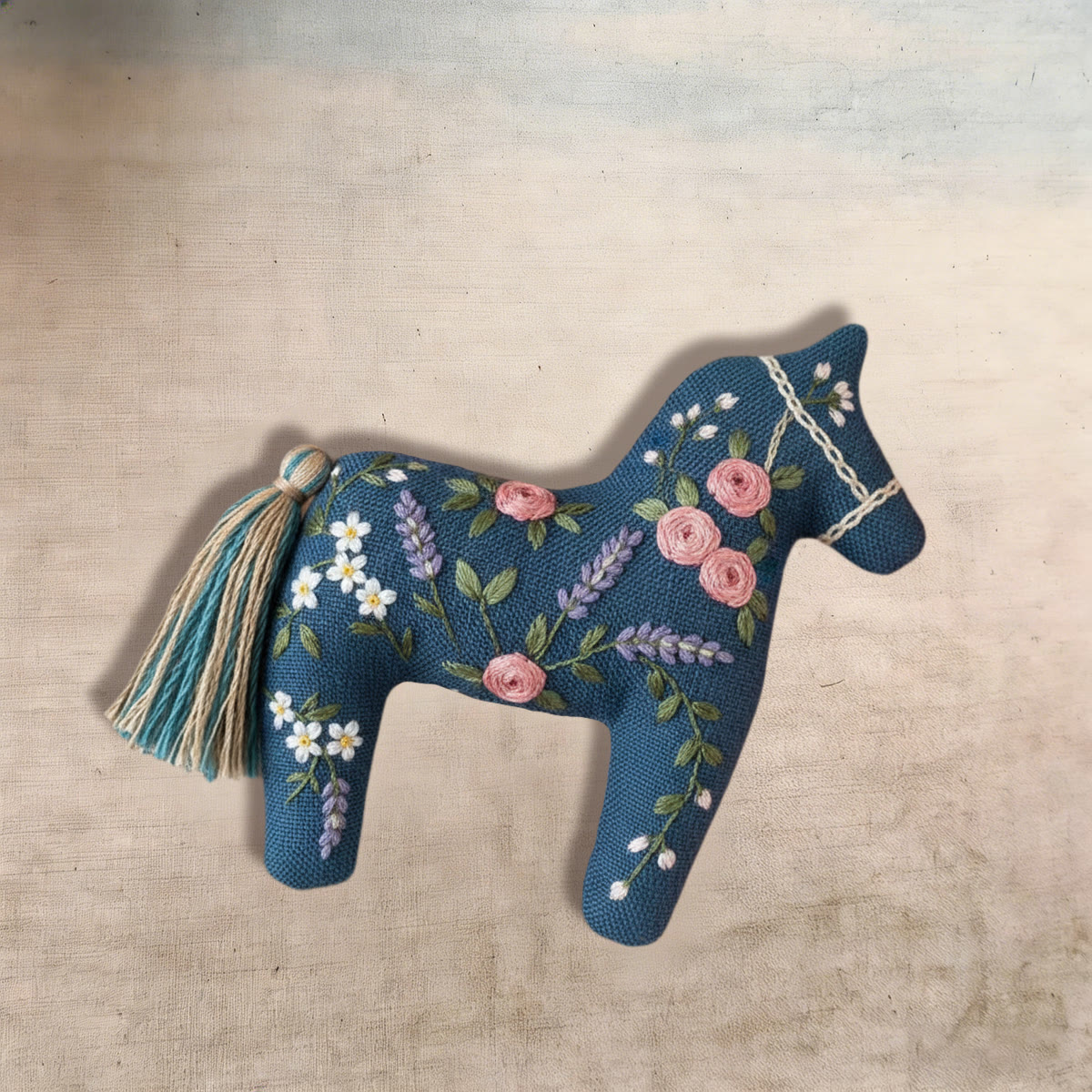 Rubbyoo Dala Horse Embroidery Kit - Little Flower | Diy Holiday Decor | Beginner Handmade Craft - image 7