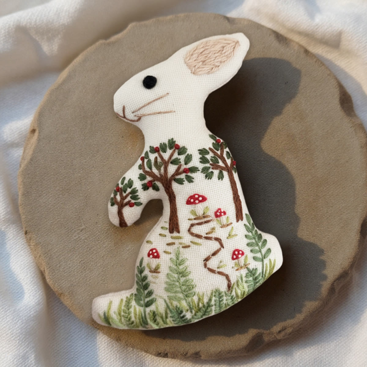 Rubbyoo Rabbit Embroidery Kit - Spring Forest | Beginner Handmade Design | Unique Birthday Gift - image 10