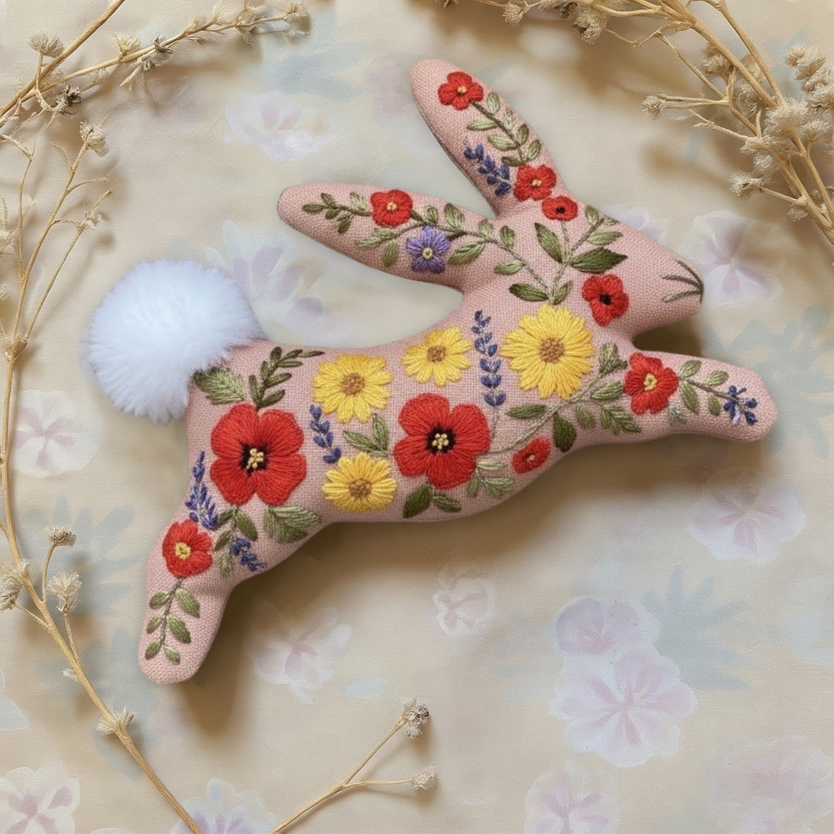 Rubbyoo Rabbit Embroidery Kit - Spring Charming | Adorable Bunny Art | Thoughtful Handmade Gifts - image 5