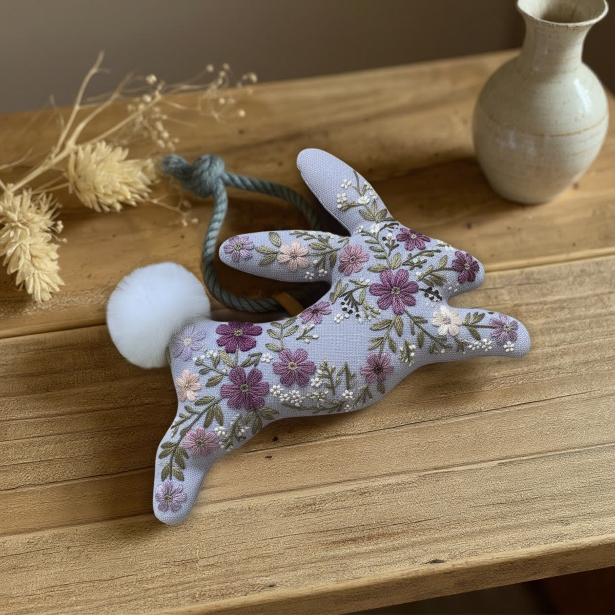 Rubbyoo Rabbit Embroidery Kit - Floral Bunny | Nice Easter Gift | Creative Handmade Craft - image 6