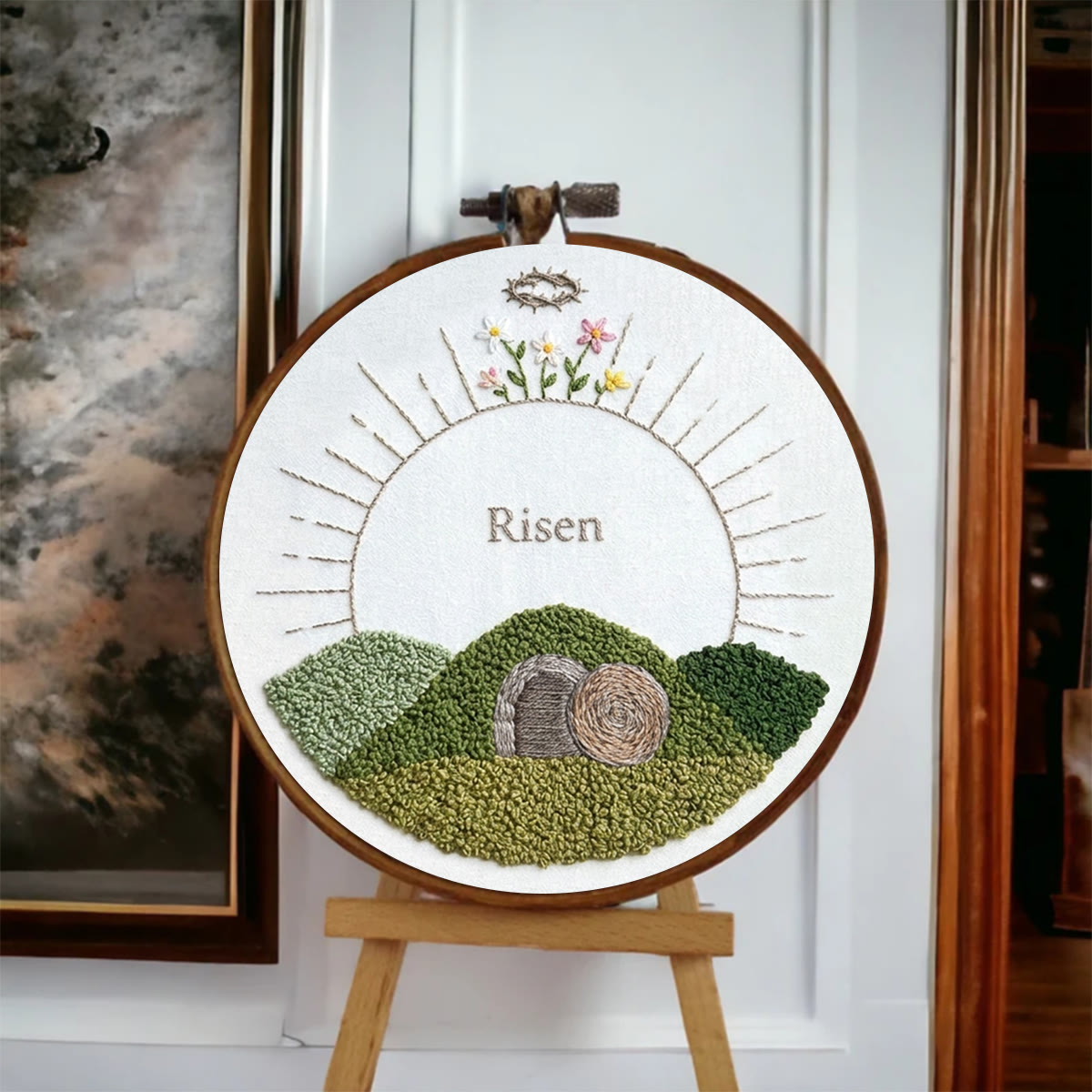 Rubbyoo Embroidery Kit - Christian Easter | Beginner Diy Craft | Handmade Hoop Art - image 5