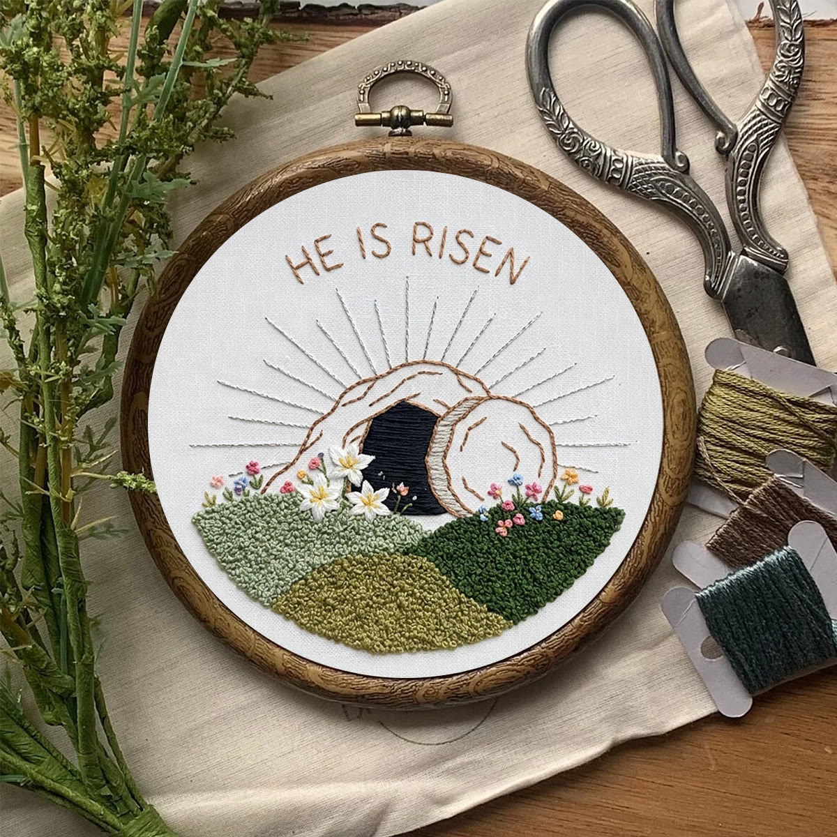 Rubbyoo Embroidery Kit - Christian Art | Easter Stitch Pattern | Unique Handmade Wall Art - image 8