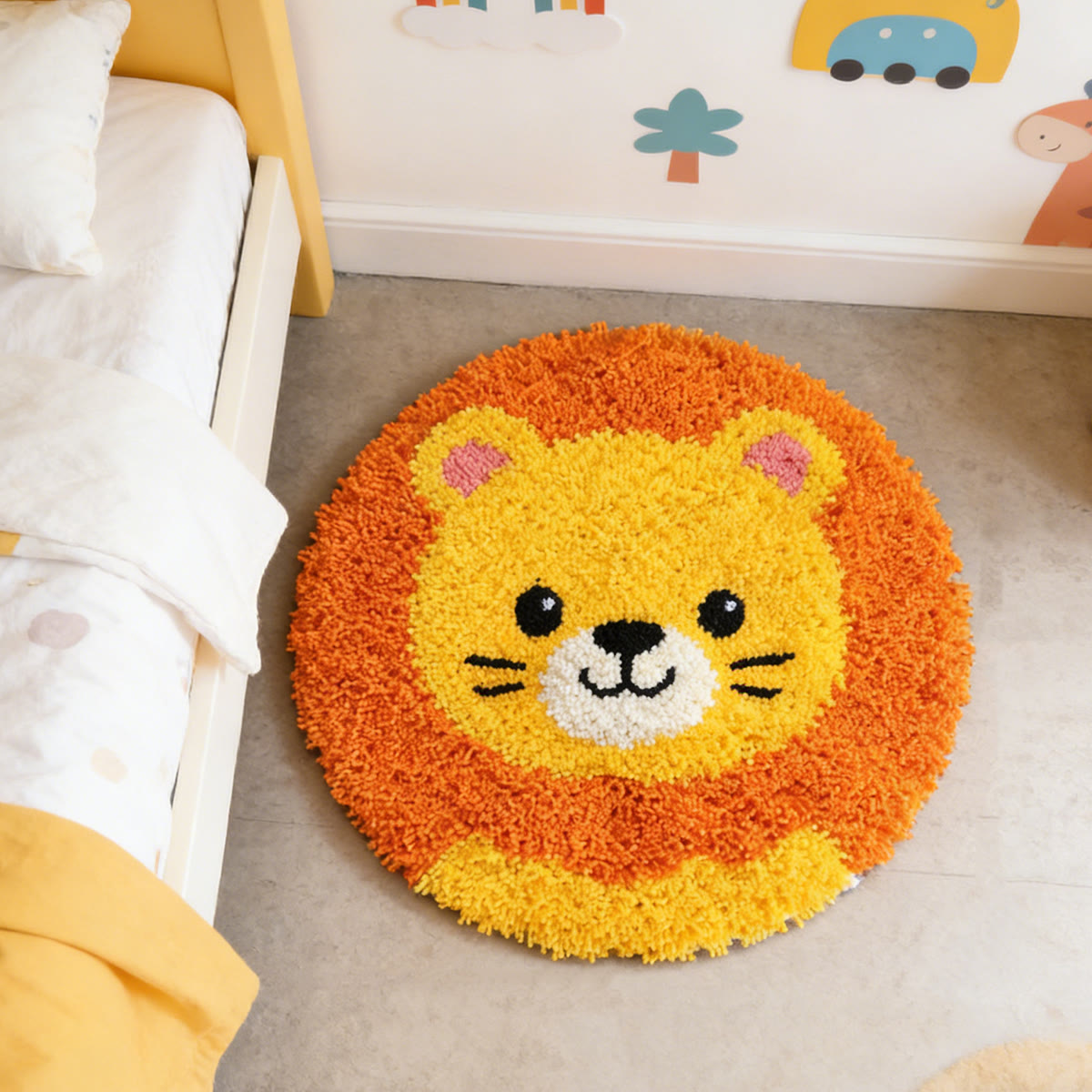Rubbyoo Latch Hook Rug Kit - Little Lion | Adorable Animal Art | Nice Room Decoration  - image 3