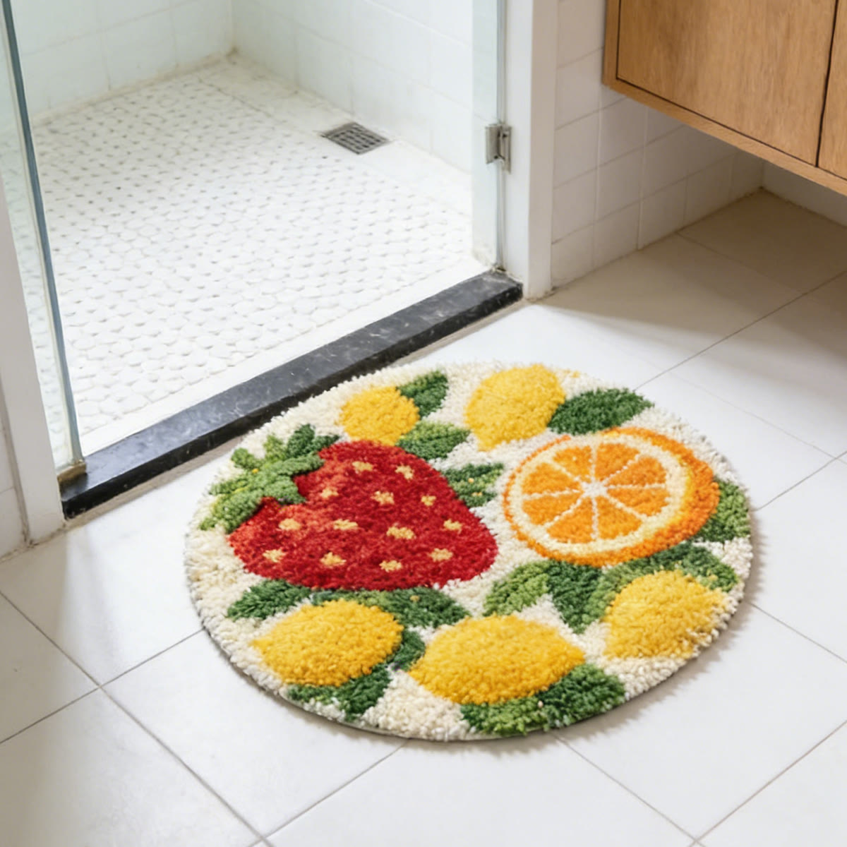 Rubbyoo Latch Hook Rug Kit - Fruit | Beginner Handmade Craft | Unique Home Decor - image 2