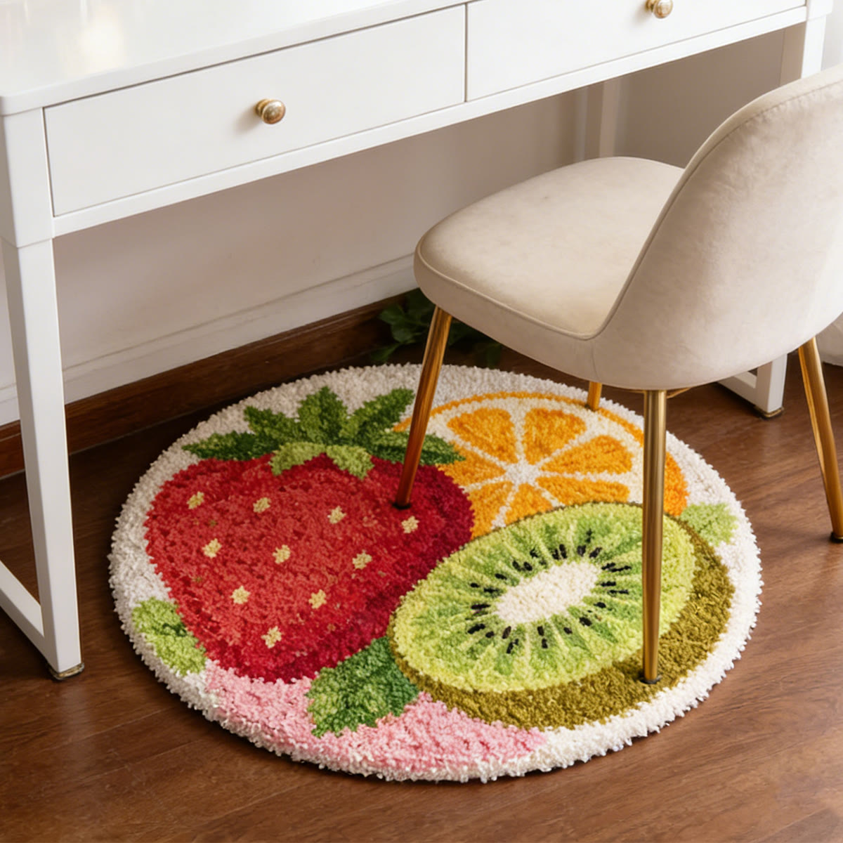 Rubbyoo Latch Hook Rug Kit - Colorful Fruit | Living Room Decor | Handmade Gift For Friends - image 2