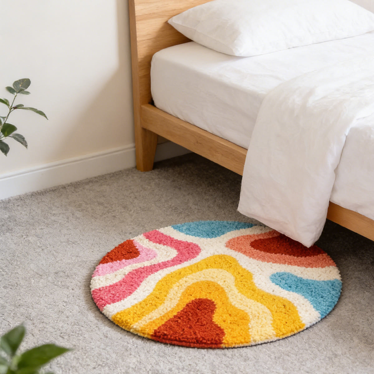 Rubbyoo Latch Hook Rug Kit - Vibrant Patten | Handmade Room Rug | Creative Craft Kits - image 2