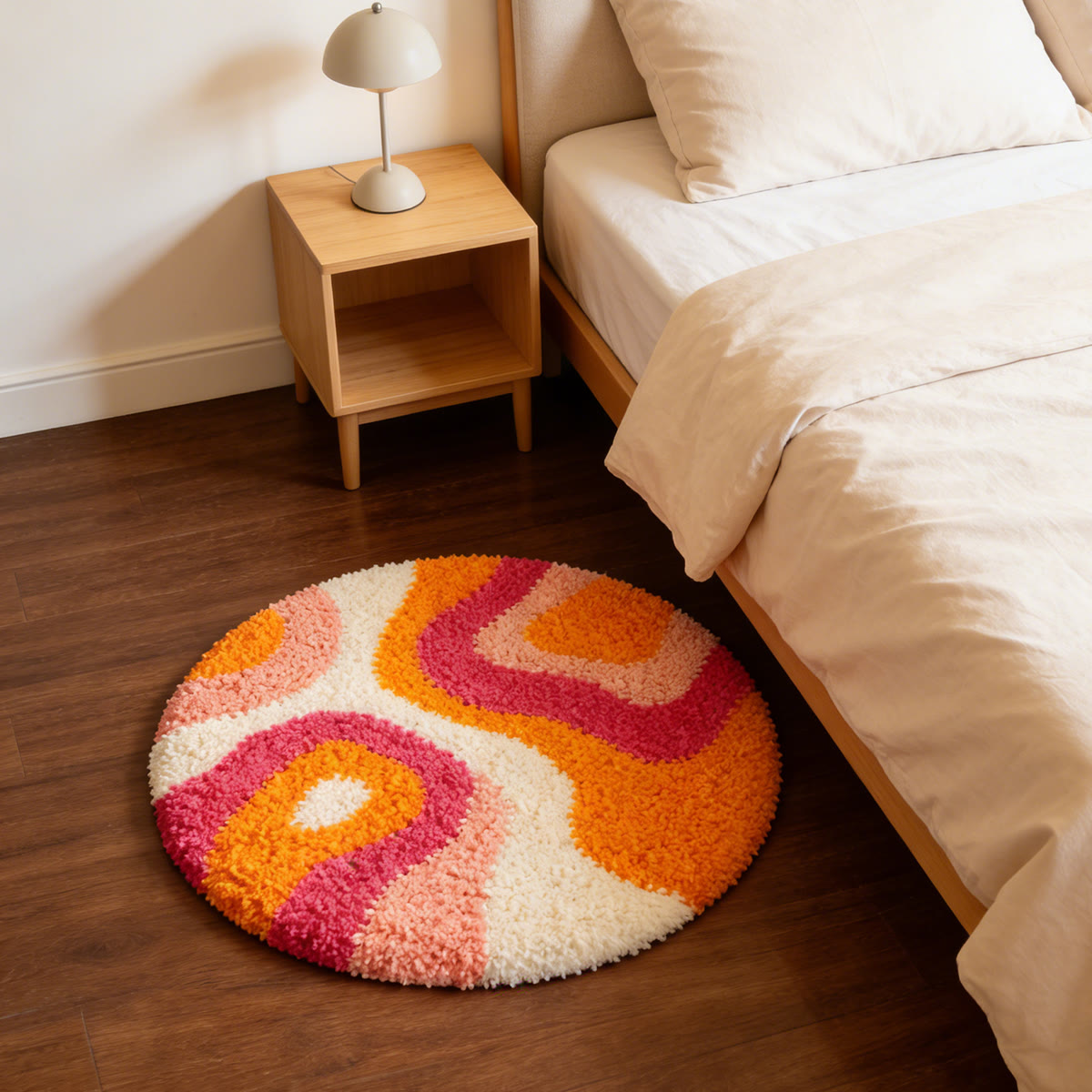 Rubbyoo Latch Hook Rug Kit - Sunset Whirl | Diy Bedroom Decoration | Unique Beginner Craft - image 3