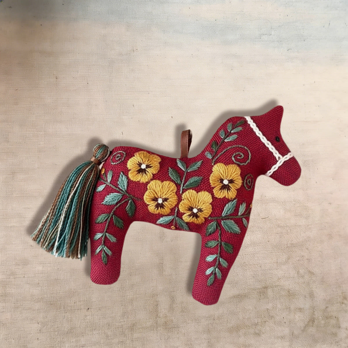 Rubbyoo Dala Horse Embroidery Kit - Yellow Flowers | Sewing Handmade Gift | Unique Home Decor  - image 6