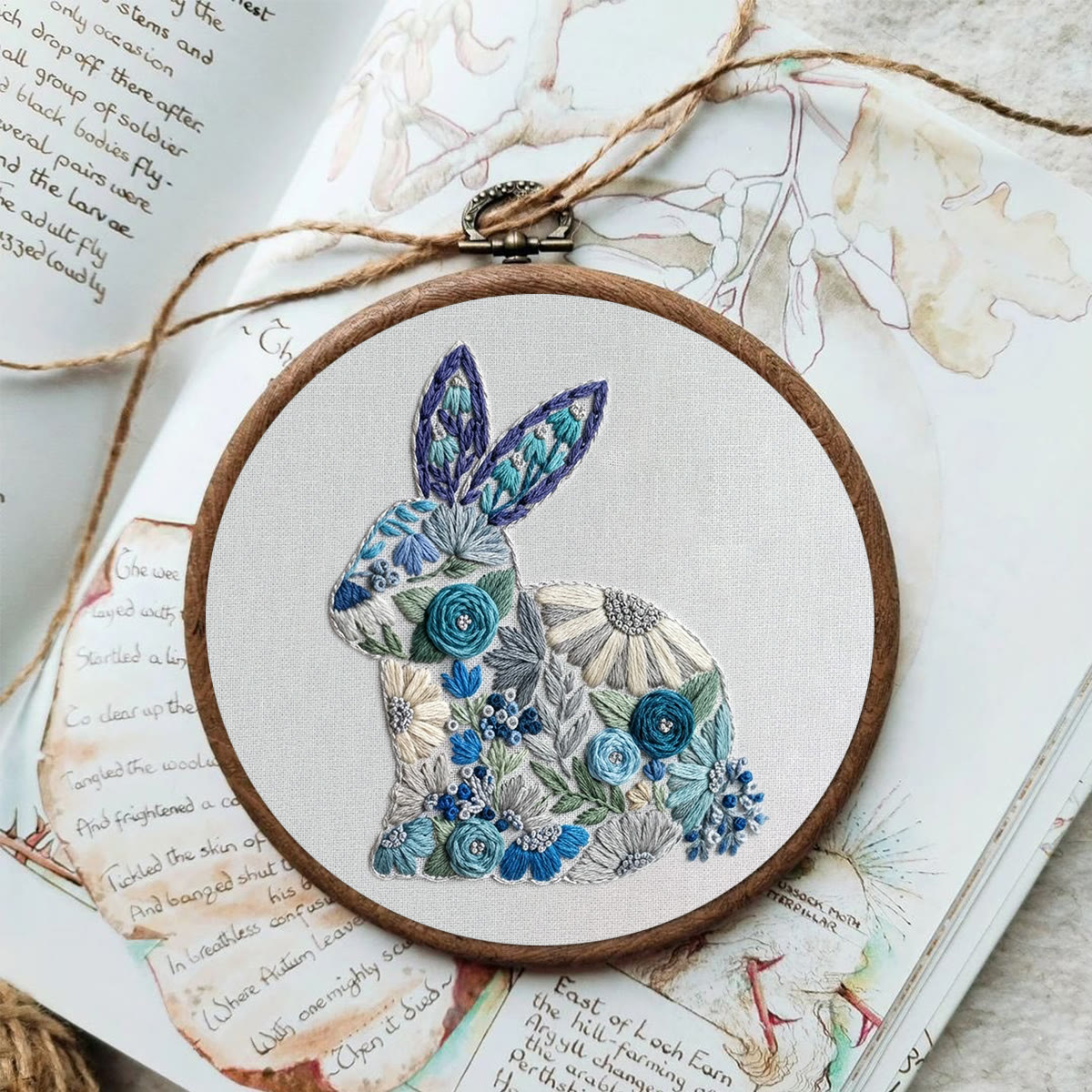 Rubbyoo Embroidery Kit - Spring Bunny | Beginner Animal Kit | Diy Sewing Project - image 6