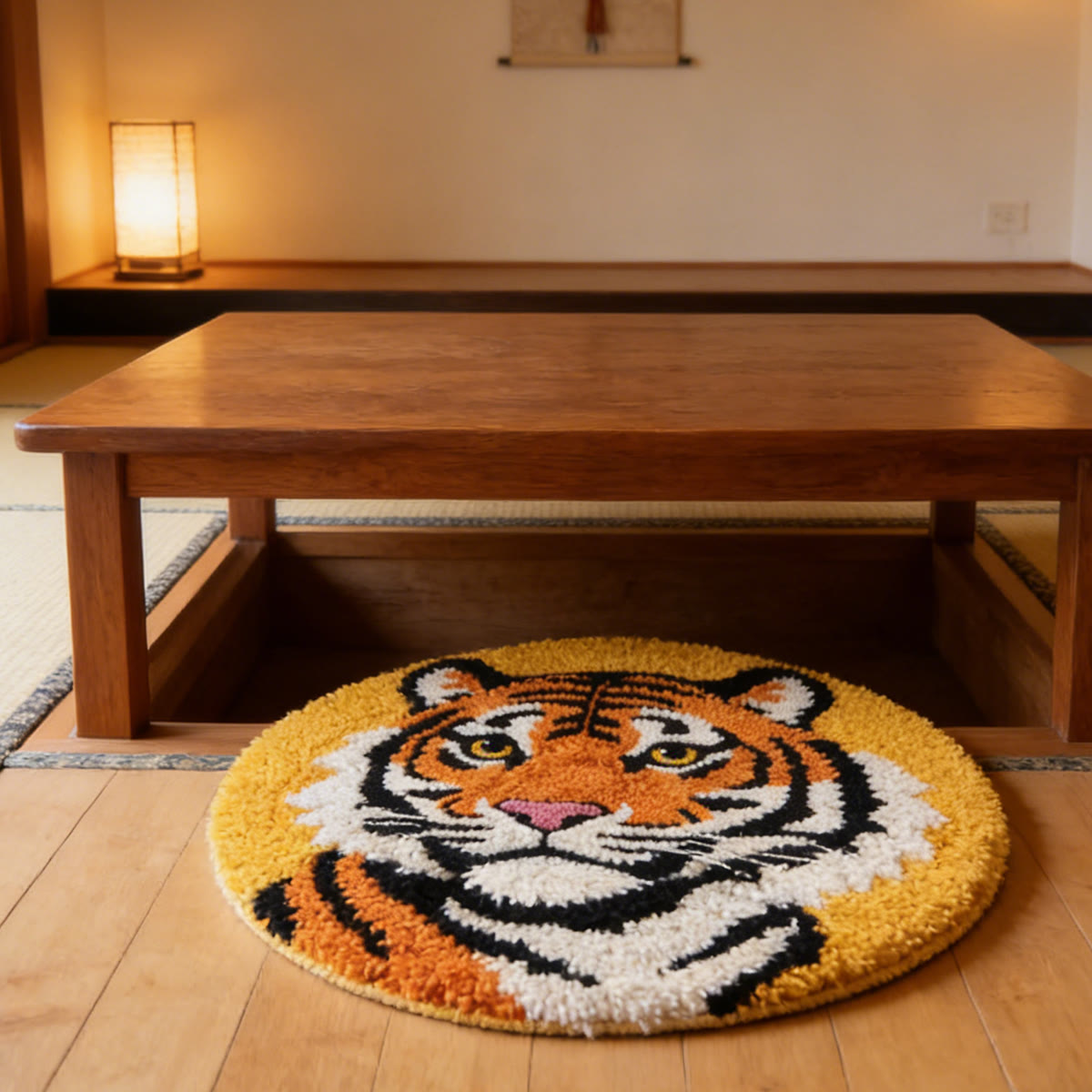 Rubbyoo Latch Hook Rug Kit - Fierce Tiger | Diy Animal Craft | Perfect Birthday Gift  - image 3