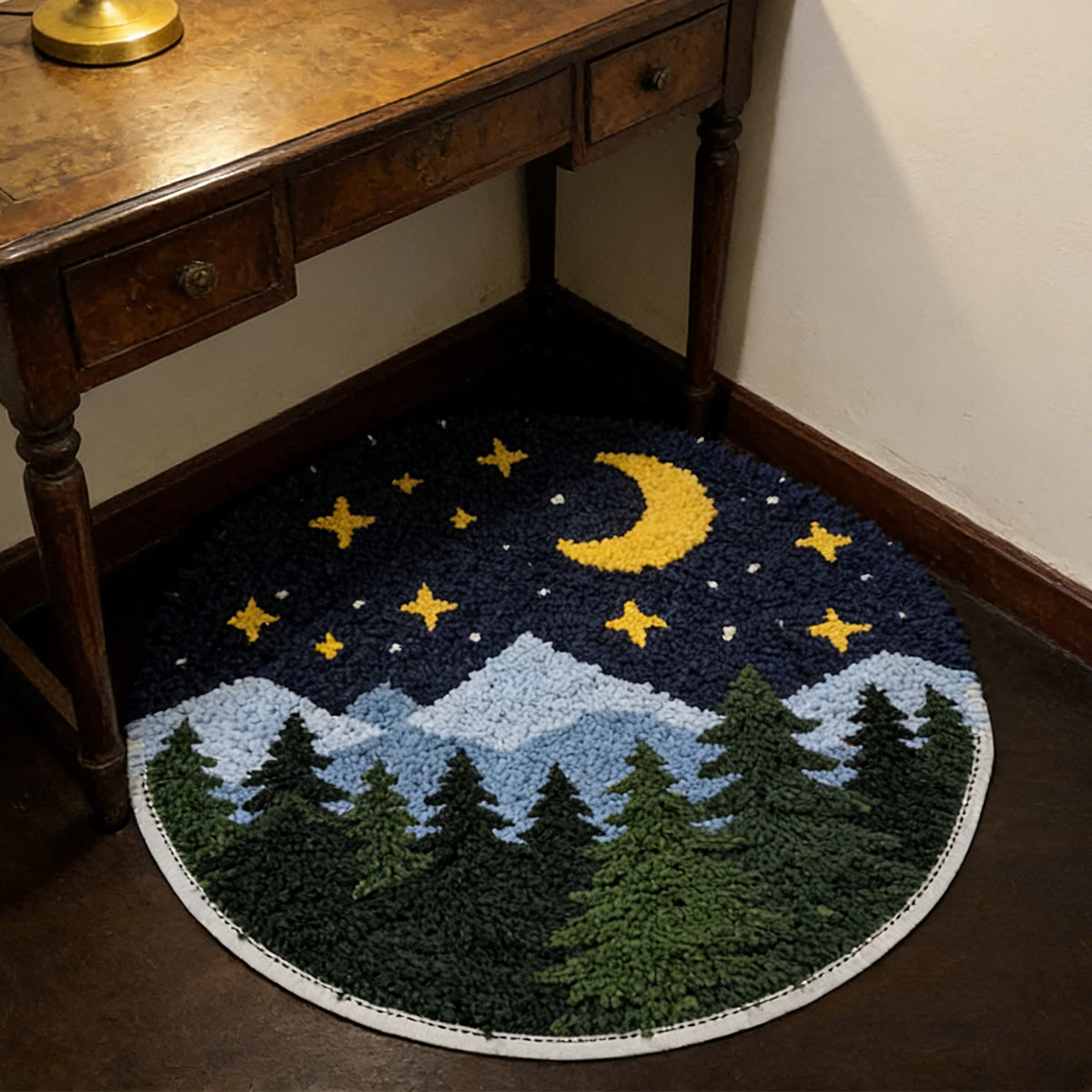 Rubbyoo Latch Hook Rug Kit - Night With Twinkling Stars | Creative Handmade Art | Suitable Craft For Beginner  - image 3