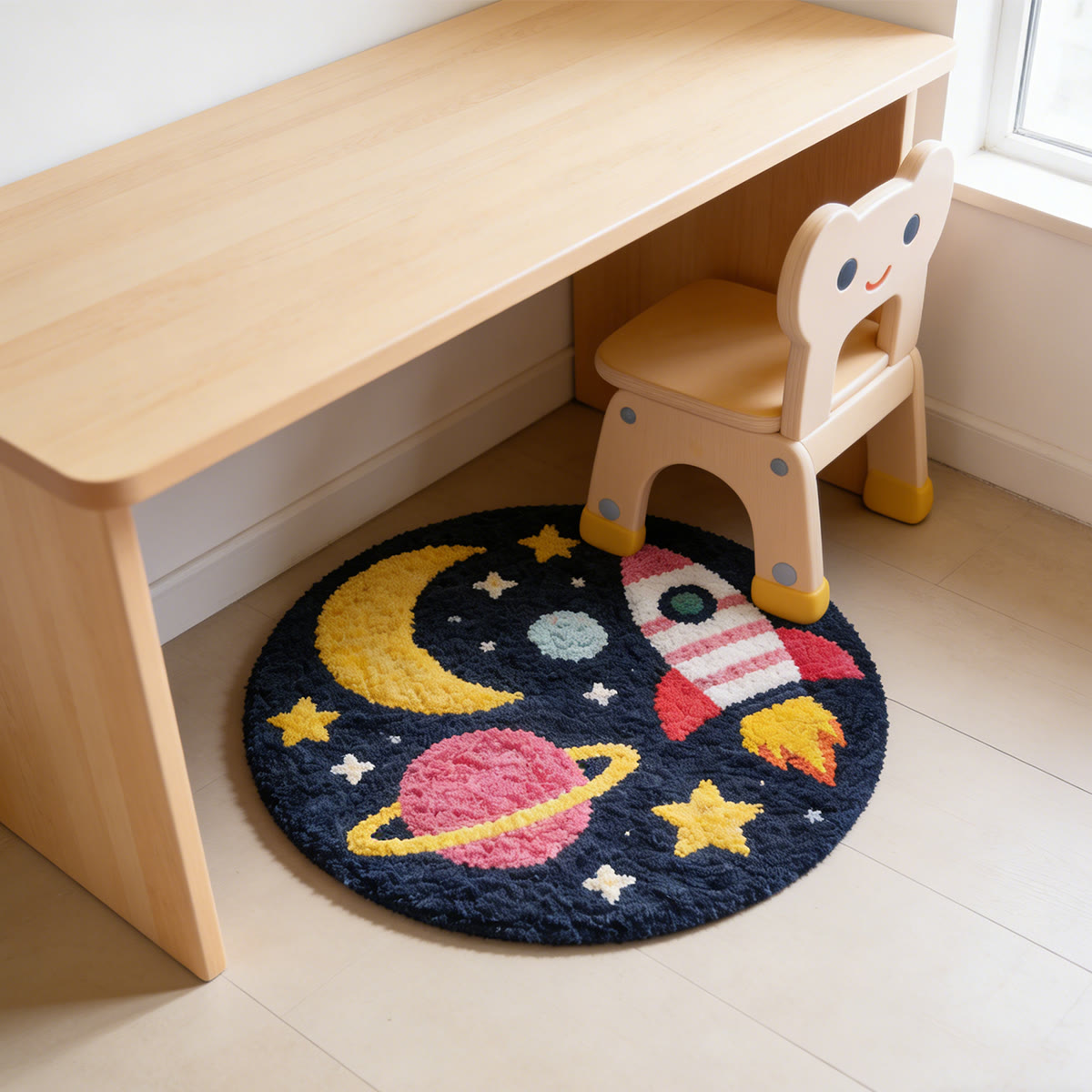 Rubbyoo Latch Hook Rug Kit - Universe | Carpet For Living Room | Diy Nursery Mat - image 3