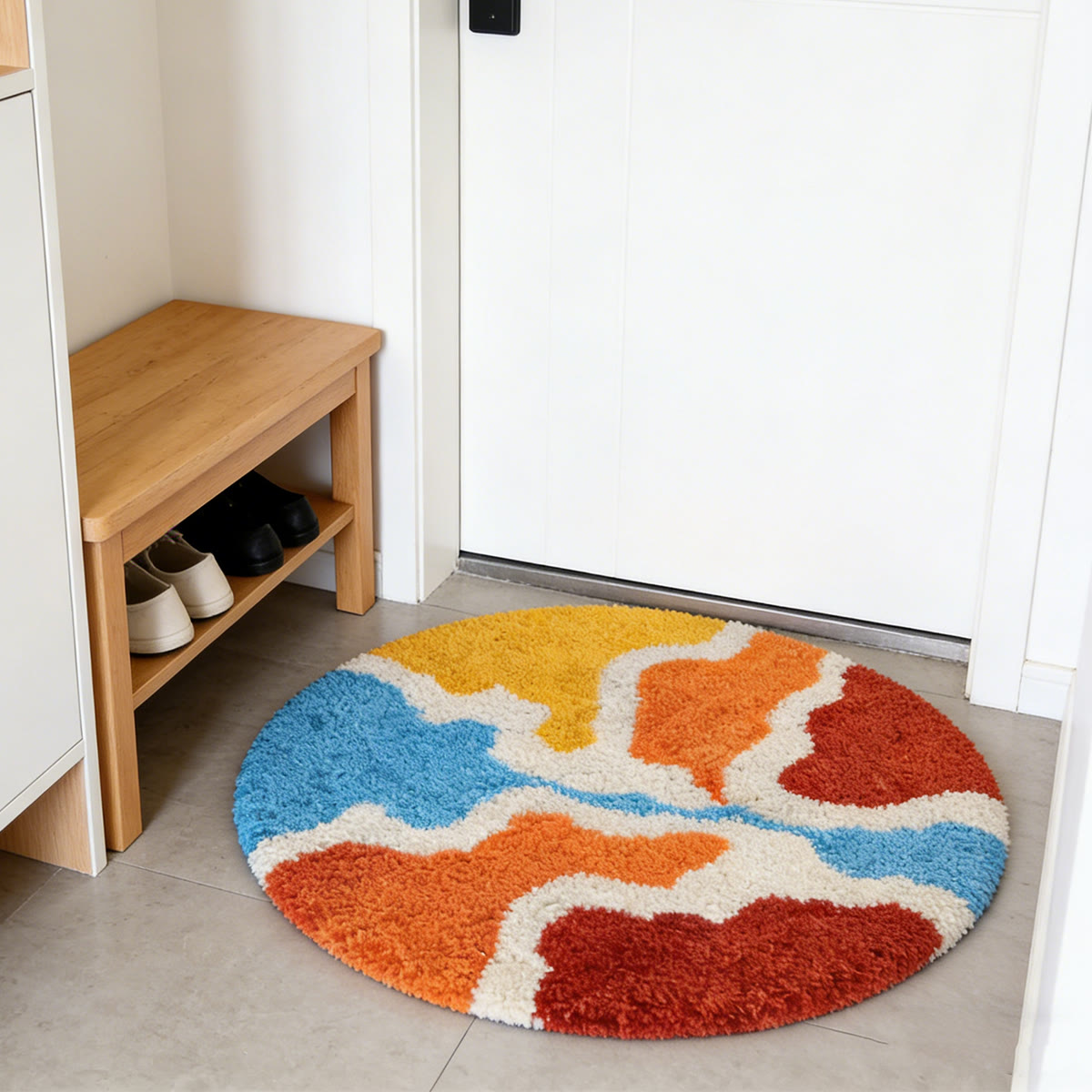 Rubbyoo Latch Hook Rug Kit - Multicolor Printing | Diy Tufted Rug | Carpet For Bedroom - image 2