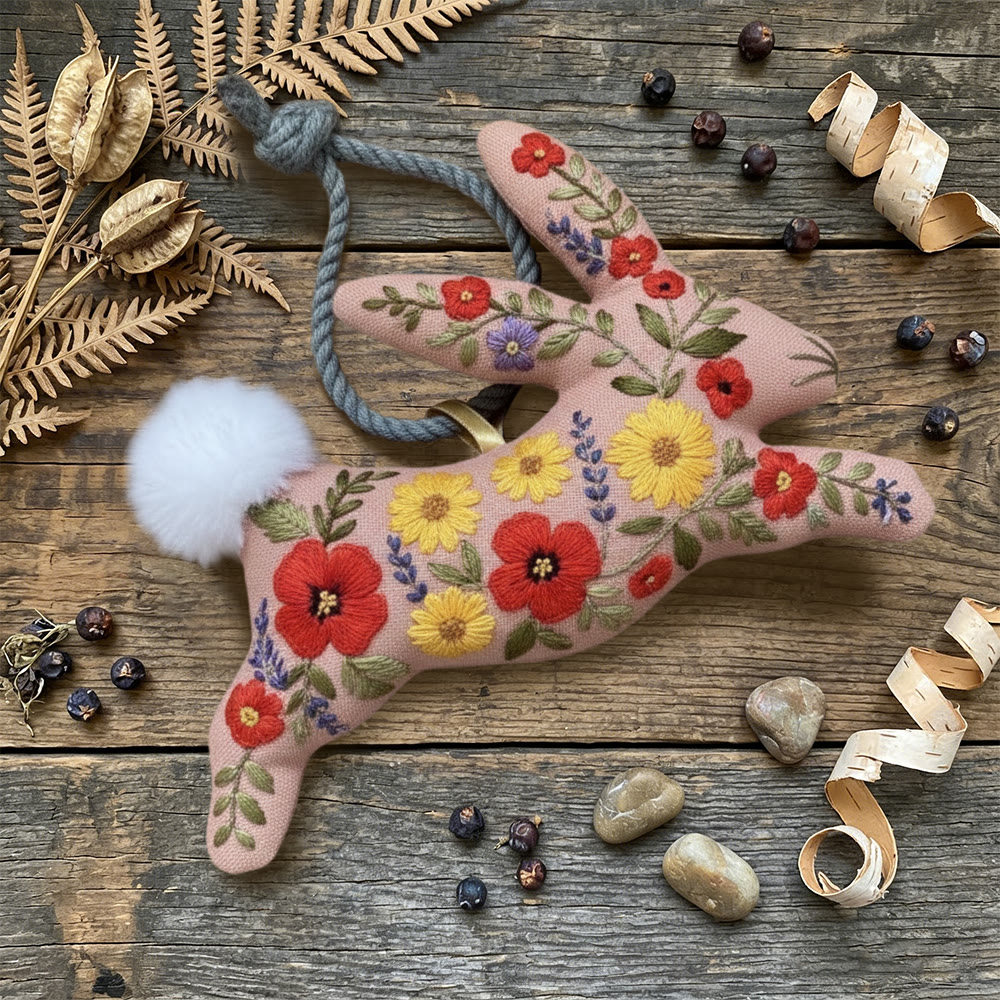 Rubbyoo Rabbit Embroidery Kit - Spring Charming | Adorable Bunny Art | Thoughtful Handmade Gifts - image 3