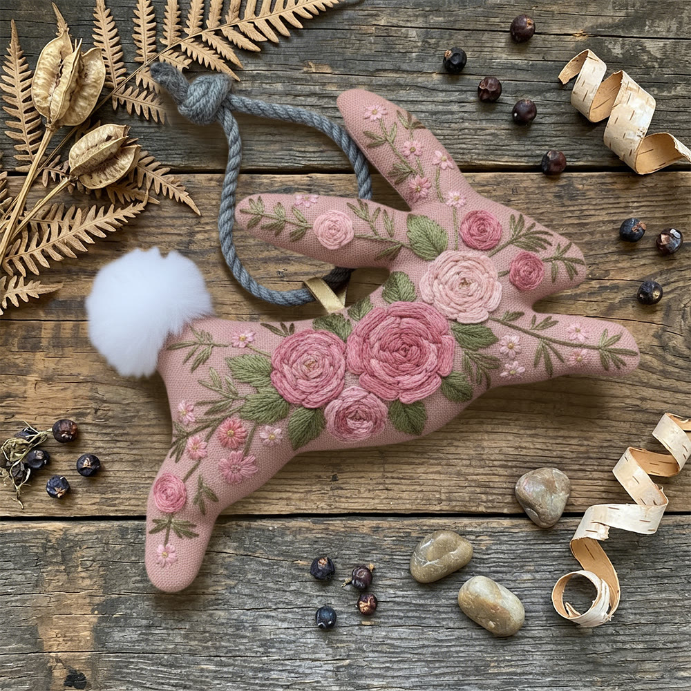 Rubbyoo Rabbit Embroidery Kit - Fascinating Rose | Unique Floral Art | Perfect Gift For Her - image 3