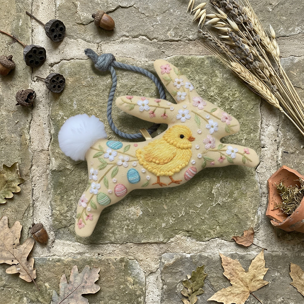 Rubbyoo Rabbit Embroidery Kit - Easter Chick | Unique Holiday Art | Perfect Handmade Gift - image 3