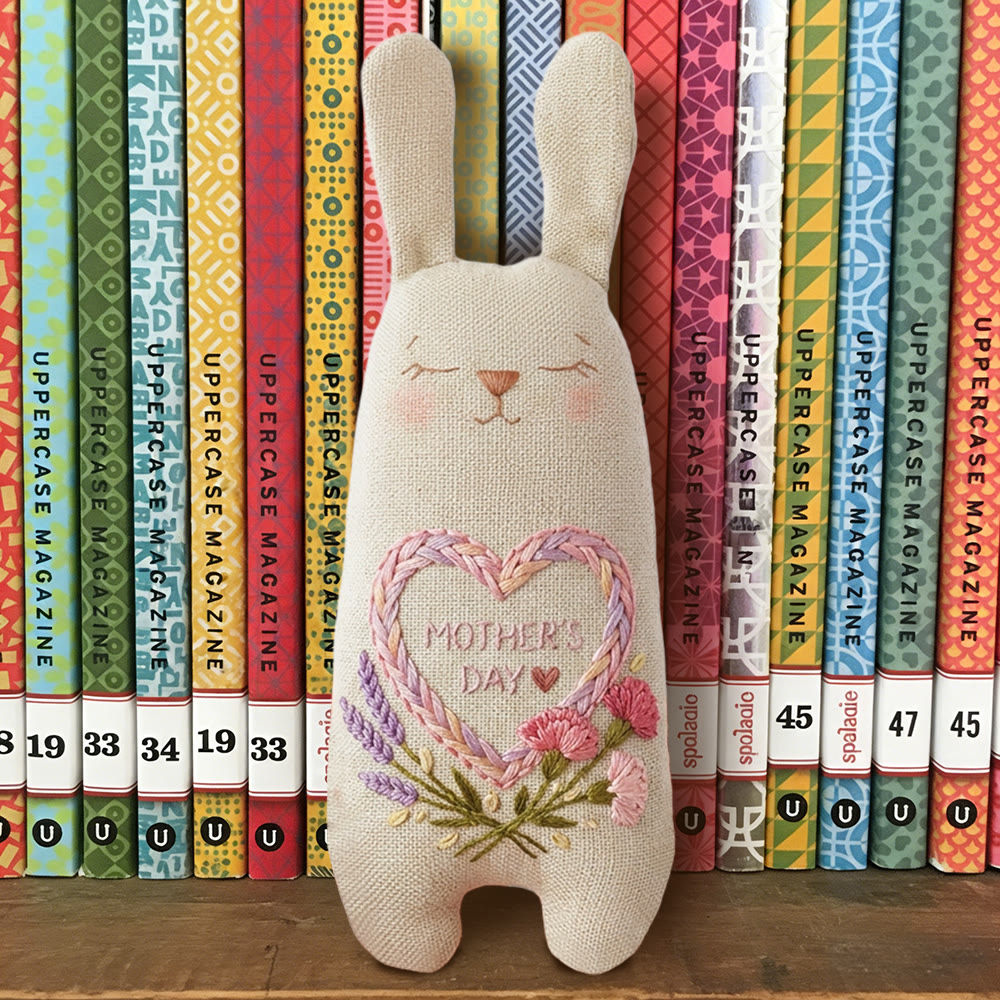Rubbyoo Bunny Toy Embroidery Kit - Mother's Day Heart And Carnation | Relaxing Craft | Top Gifting Choice For Mom - image 7