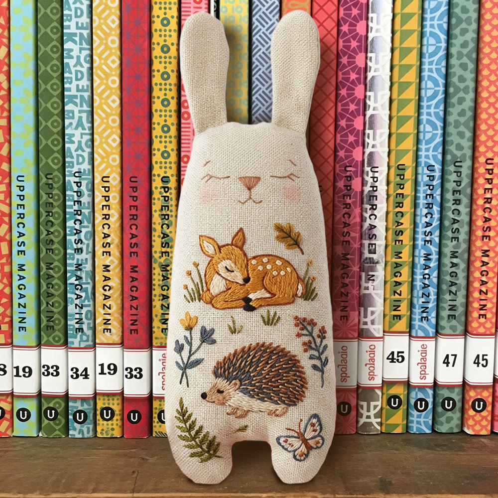 Rubbyoo Bunny Toy Embroidery Kit - Fawn And Hedgehog | Accessible Craft | Cute Gift For Kids - image 9
