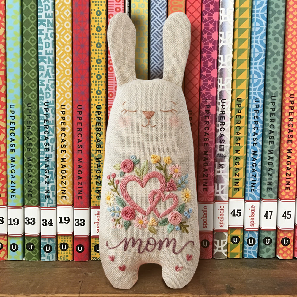 Rubbyoo Bunny Toy Embroidery Kit - Floral Heart For Mom | Simple Handwork | Perfect Mother's Day Gift - image 8