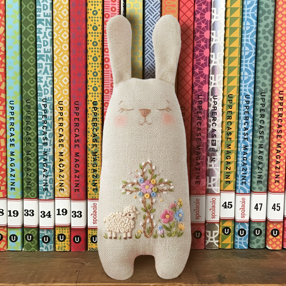Rubbyoo Bunny Toy Embroidery Kit - Lamb And Floral Cross | Easy Diy Project | Meaningful Religious Keepsake - image 8