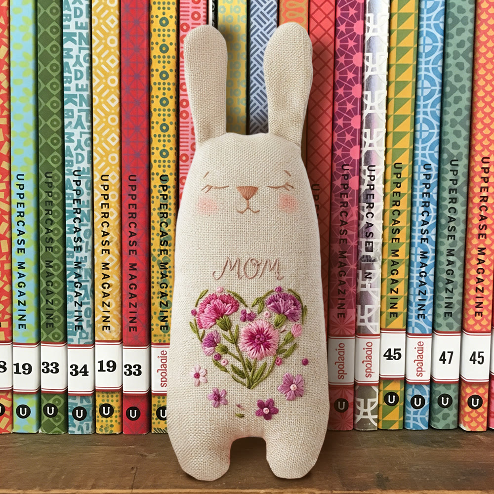 Rubbyoo Bunny Toy Embroidery Kit - Carnation Heart For Mom | Relaxing Craft | Top Gifting Choice For Her - image 7