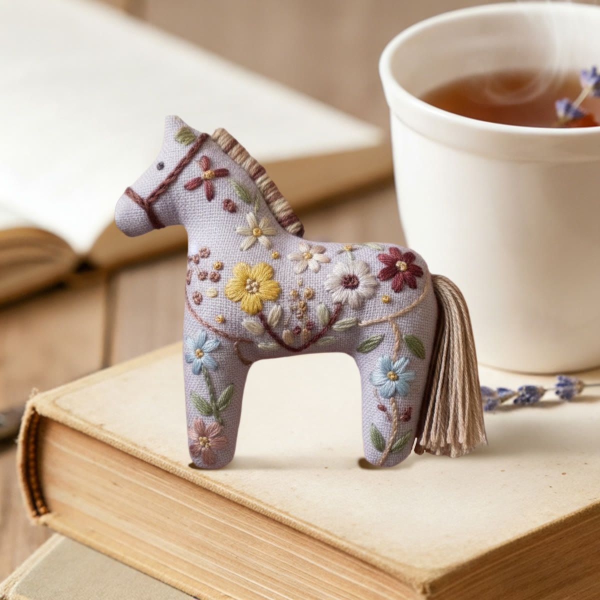 Rubbyoo Dala Horse Embroidery Kit - Springtime Flowers | Sewing Handmade Gift | Lovely Ornaments - image 4