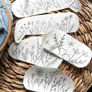 Flower Pocket Stick And Stitch Patterns | Creative Stitch Art |  Diy Floral Applique  - image 2