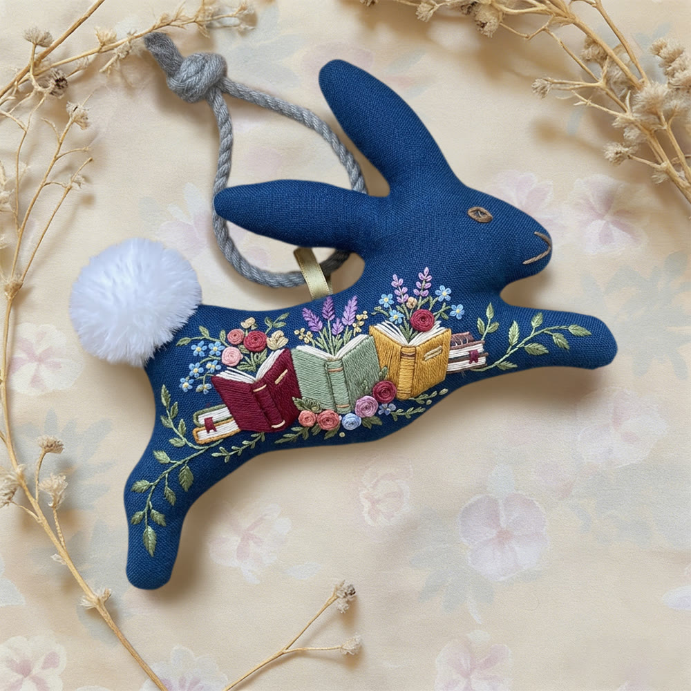 Rubbyoo Rabbit Embroidery Kit - Blooming Books | Sewing Animal Art | Bunny Handmade Project - image 5